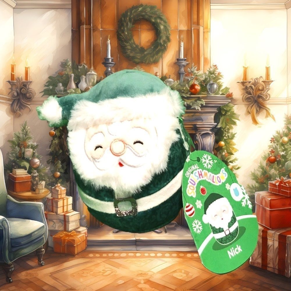 NICK THE GREEN SANTA 3” SQUISHMALLOWS